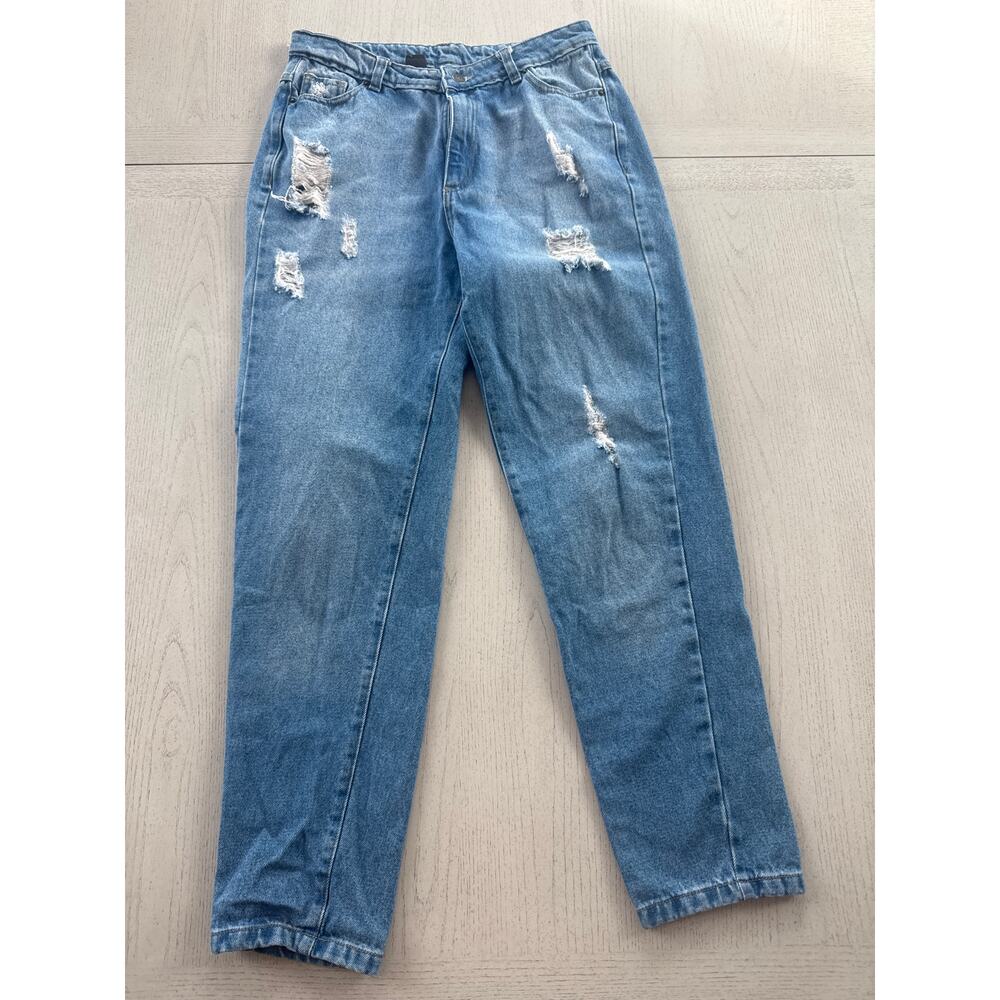 Bora Jeans Denim Distressed Ripped Casual Light Academia (C1)